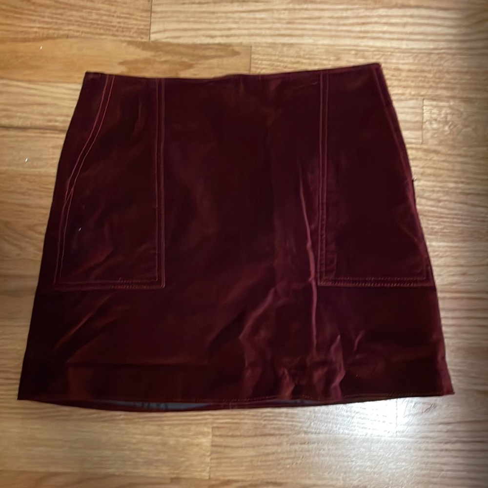 Gap Velvet Mini Skirt